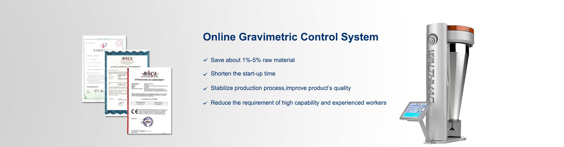 Kualitas Sistem Pengumpanan Gravimetri pabrik